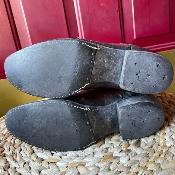 Vintage Lucchese Cherry Ostrich Quill Cowboy Western Men's Boots 8.5D - Picture 5 of 11